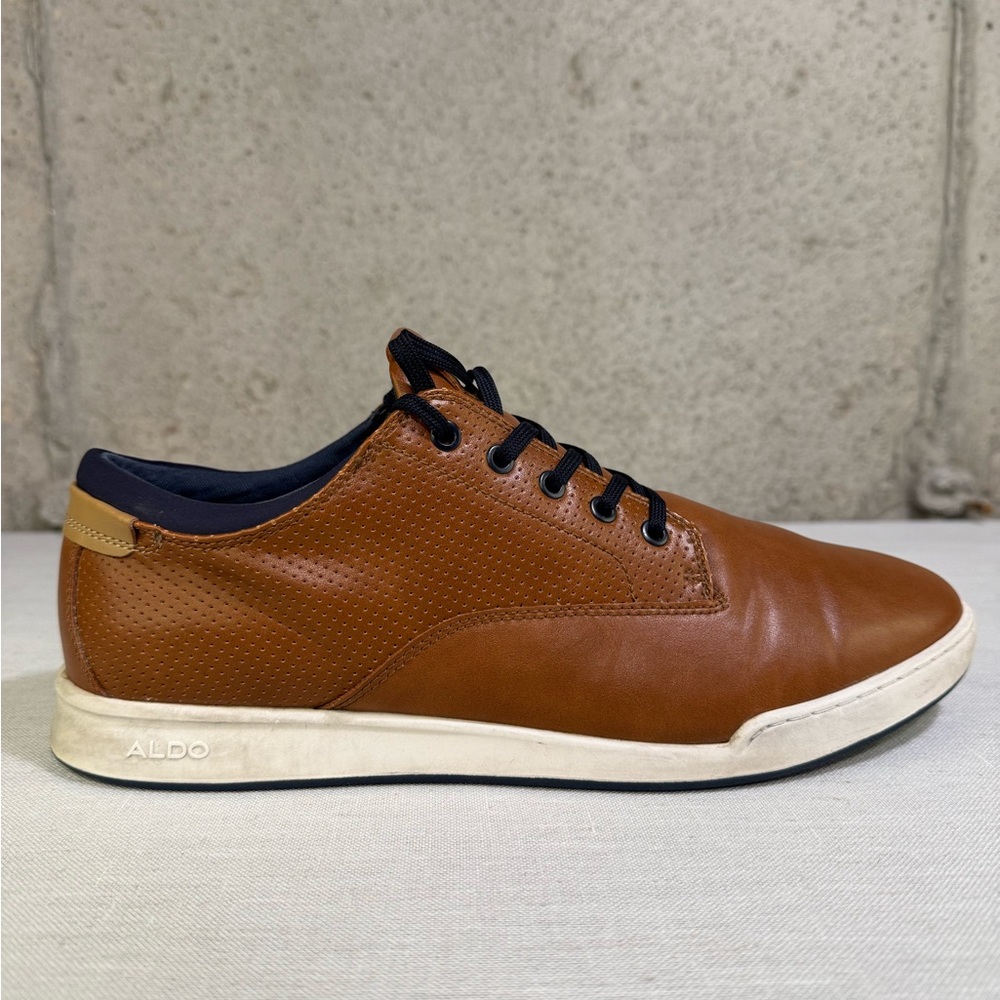 Aldo Tan and Navy Leather Shoes
